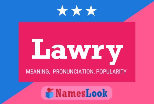 Lawry Name Poster