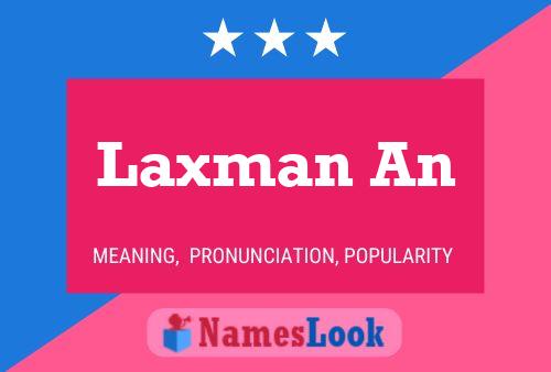 Laxman An Name Poster