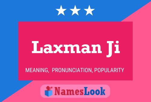 Laxman Ji Name Poster