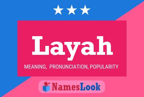 Layah Name Poster