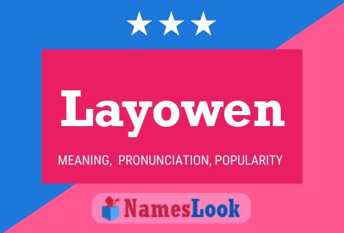 Layowen Name Poster