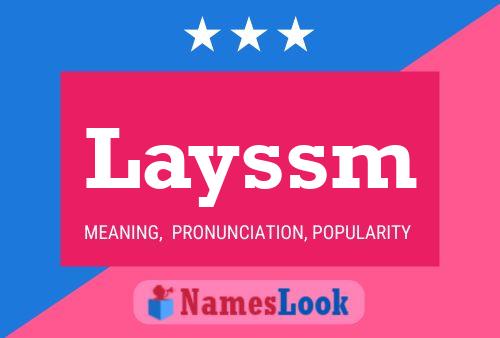 Layssm Name Poster