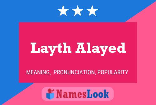 Layth Alayed Name Poster