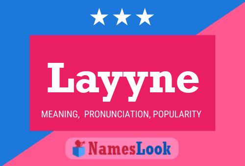 Layyne Name Poster