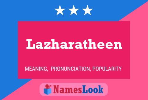 Lazharatheen Name Poster