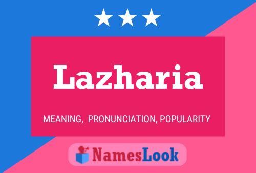 Lazharia Name Poster