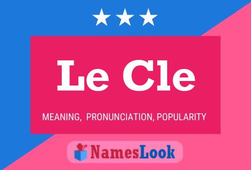 Le Cle Name Poster