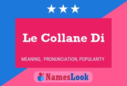 Le Collane Di Name Poster