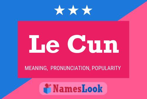 Le Cun Name Poster