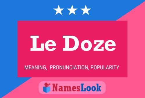 Le Doze Name Poster