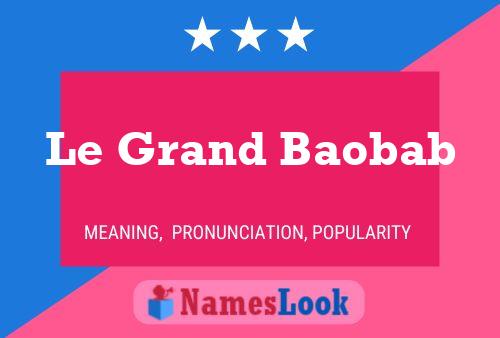 Le Grand Baobab Name Poster