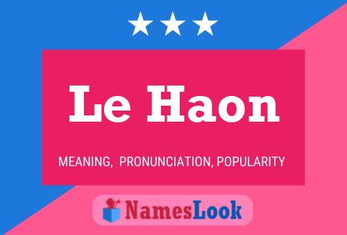 Le Haon Name Poster