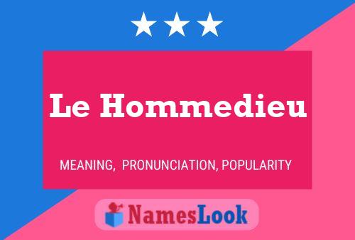 Le Hommedieu Name Poster