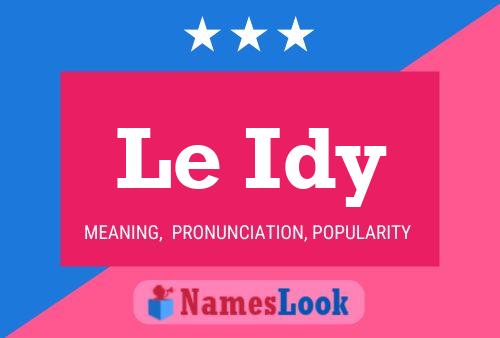 Le Idy Name Poster