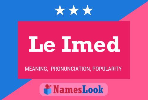 Le Imed Name Poster