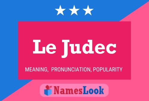 Le Judec Name Poster