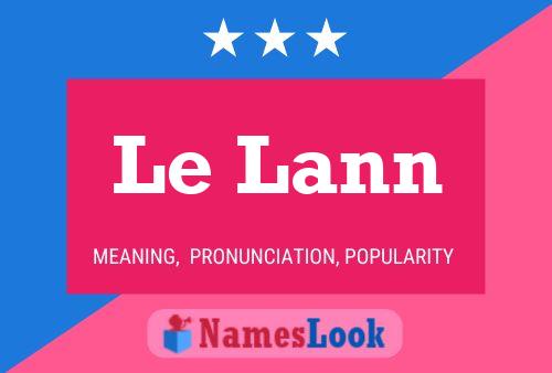 Le Lann Name Poster