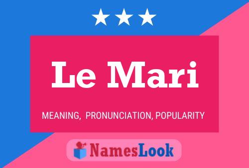 Le Mari Name Poster