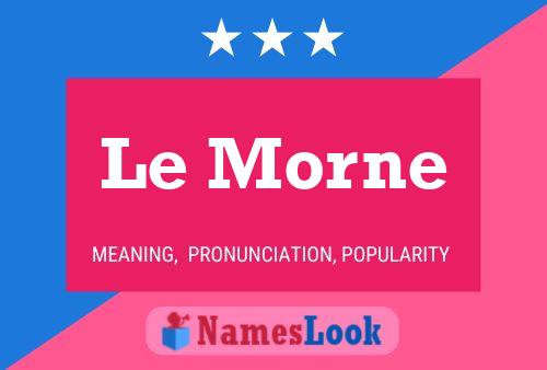 Le Morne Name Poster