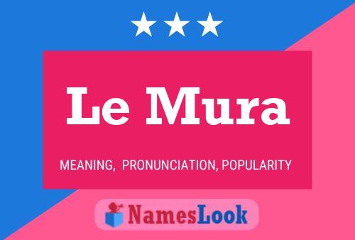 Le Mura Name Poster