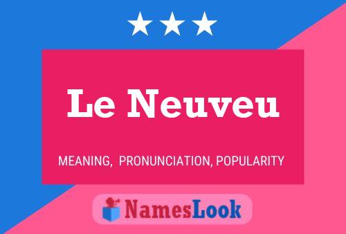 Le Neuveu Name Poster