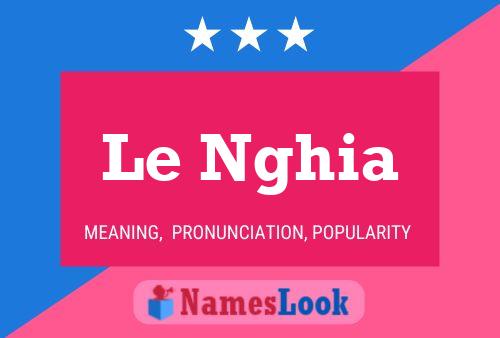 Le Nghia Name Poster