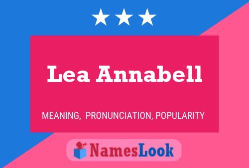 Lea Annabell Name Poster