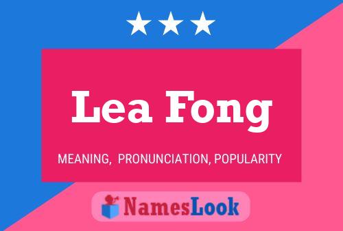 Lea Fong Name Poster