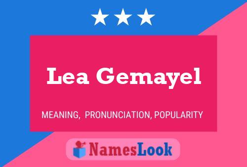 Lea Gemayel Name Poster