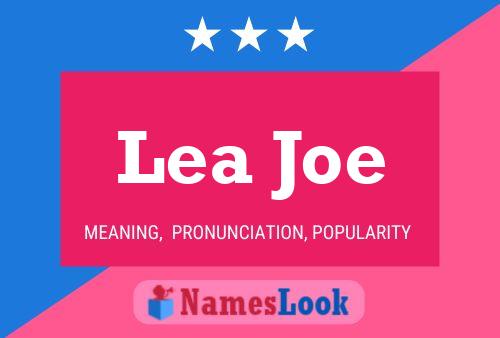 Lea Joe Name Poster