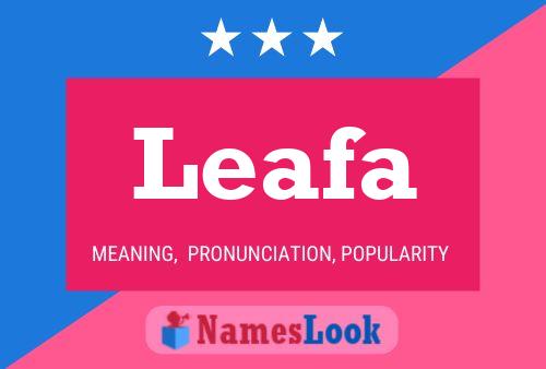 Leafa Name Poster