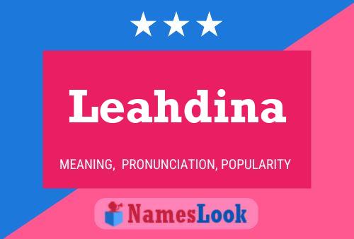 Leahdina Name Poster