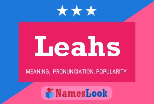 Leahs Name Poster