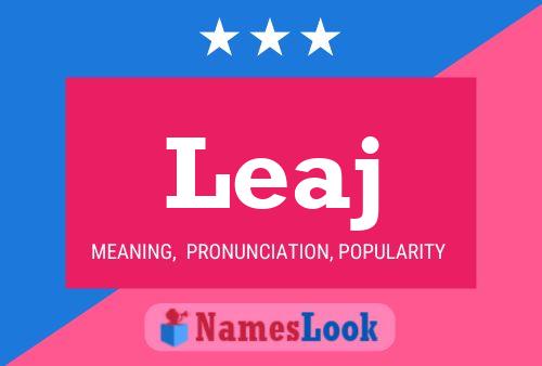 Leaj Name Poster