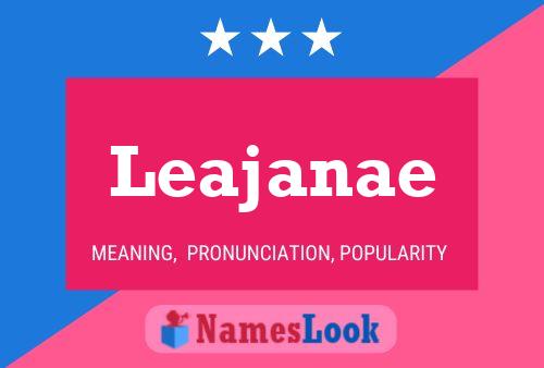 Leajanae Name Poster