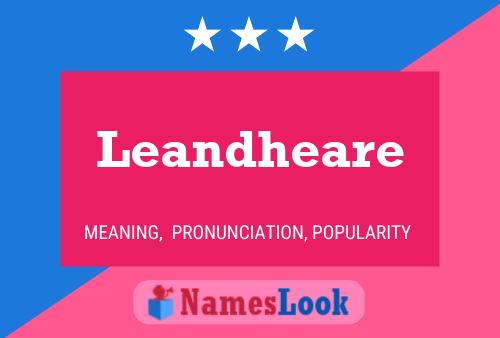 Leandheare Name Poster