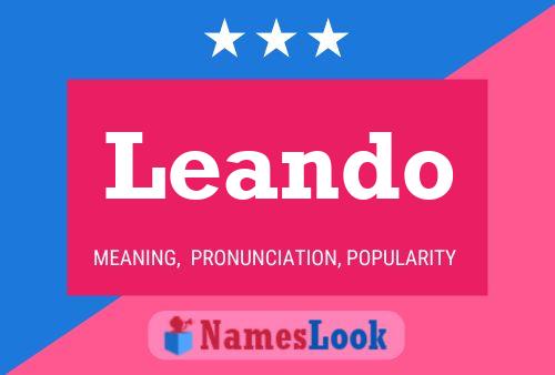 Leando Name Poster