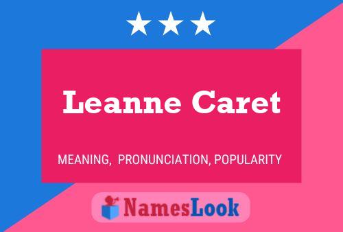 Leanne Caret Name Poster