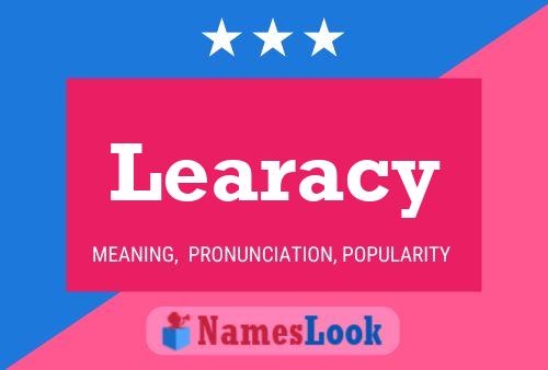 Learacy Name Poster