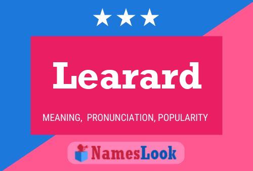 Learard Name Poster