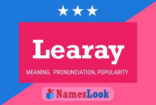 Learay Name Poster