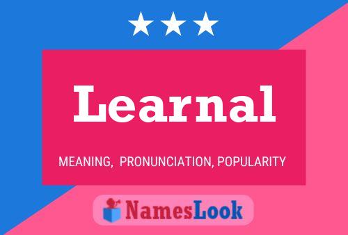 Learnal Name Poster