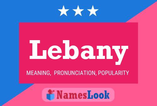 Lebany Name Poster