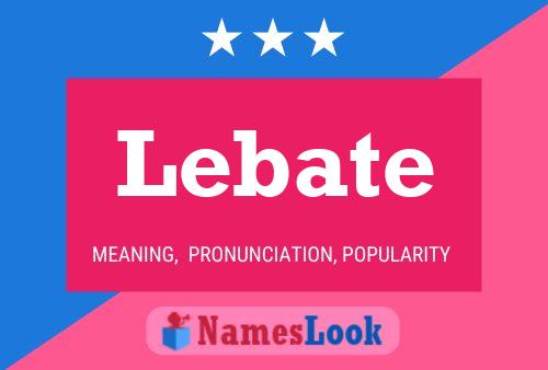 Lebate Name Poster