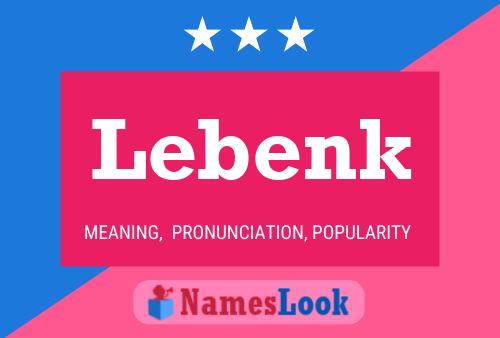 Lebenk Name Poster