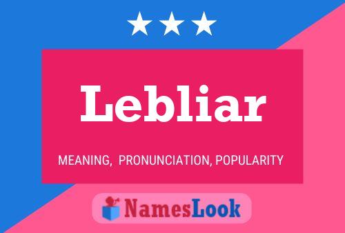 Lebliar Name Poster