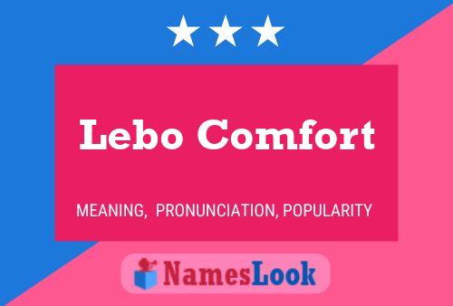 Lebo Comfort Name Poster