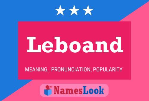 Leboand Name Poster