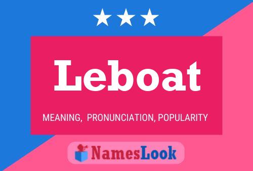 Leboat Name Poster