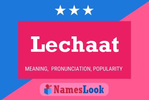 Lechaat Name Poster